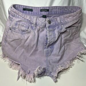 Lavender Jean shorts